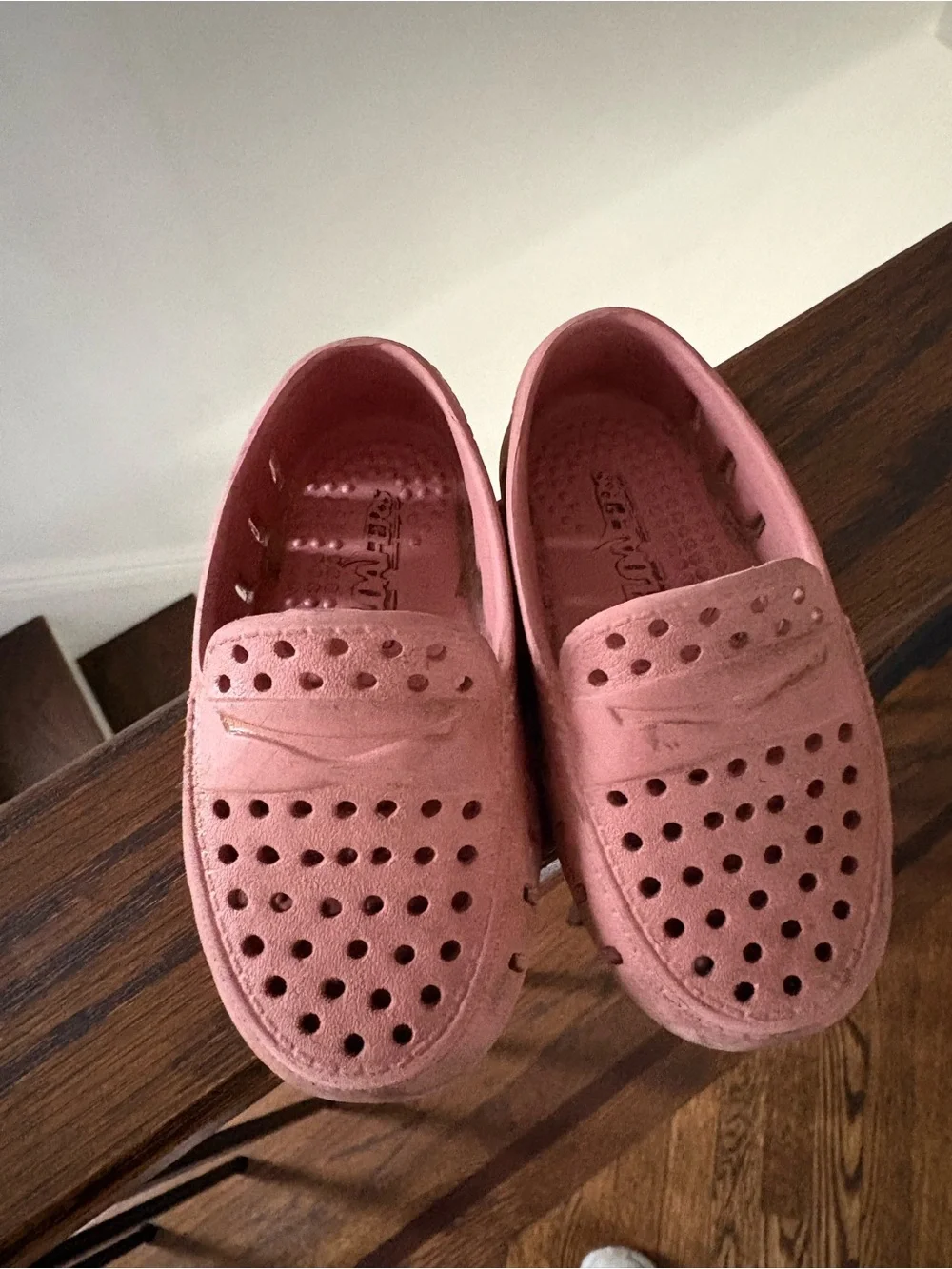 Kids Pink Slip-On Casual Shoes